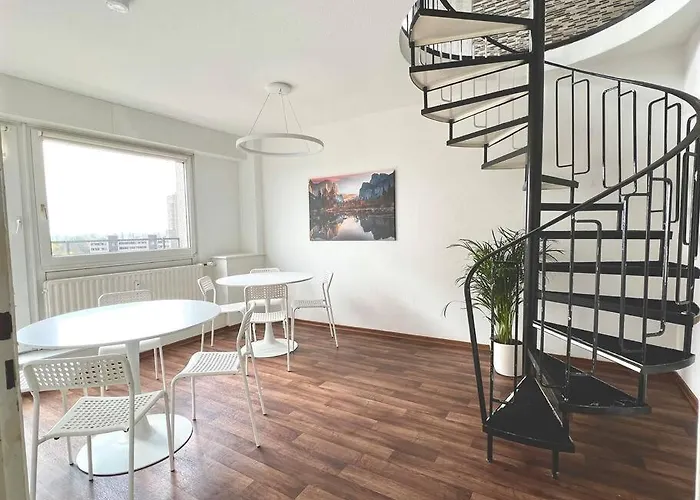 דירה Maisonette Penthouse Laatzen - 5 Min To Messe הנובר